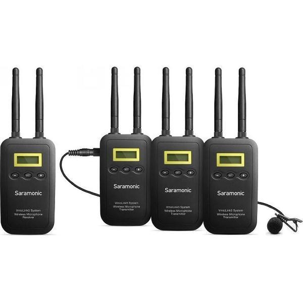 Saramonic VmicLink5 RX + TX + TX + TX professioneel draadloos systeem