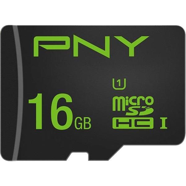 PNY High Performance 16GB - MicroSDHC geheugenkaart met adapter