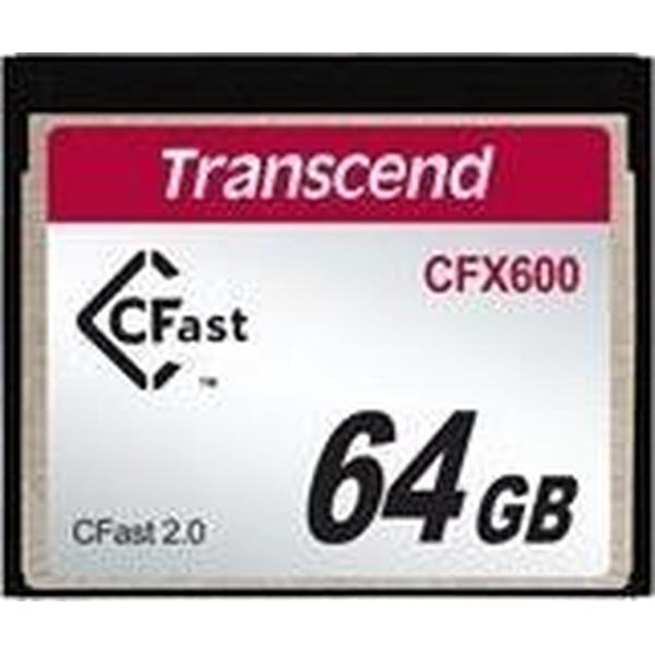 Transcend 64GB CFX600 CFast 2.0 flashgeheugen SATA MLC