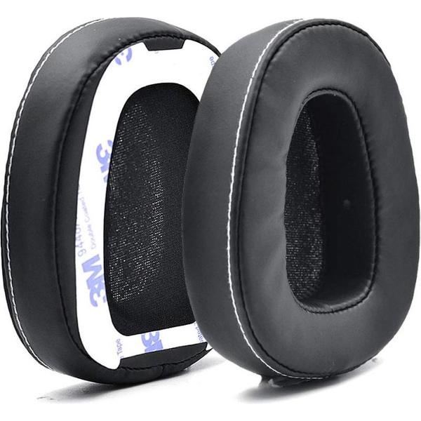 Luxe Lederen Oorkussen Set Voor Skullcandy Crusher Wired - Vervangende Koptelefoon Earpads - Oor Kussens - Ear Pads - Oorkussens Met Noise Cancelling Memory Foam Binnenlaag - Zwart