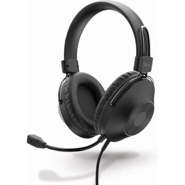 Trust Ozo - USB Headset - Over-ear - Zwart