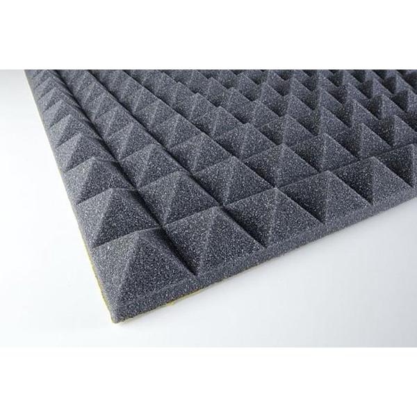 Geluidsisolatie platen Piramide Antraciet voor Studio, hobby en meer, 100x50x3cm zelfklevend