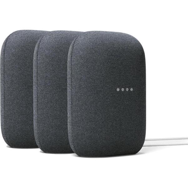 Google Nest Audio - Charcoal - 3-pack