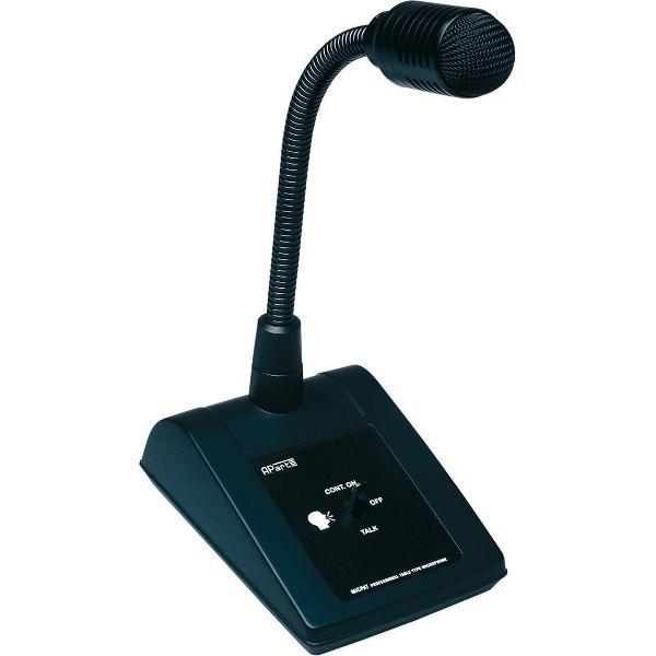 Apart Audio Micpat-D Omroepmicrofoon - dynamische paging microfoon op voet met flexibele zwanenhals