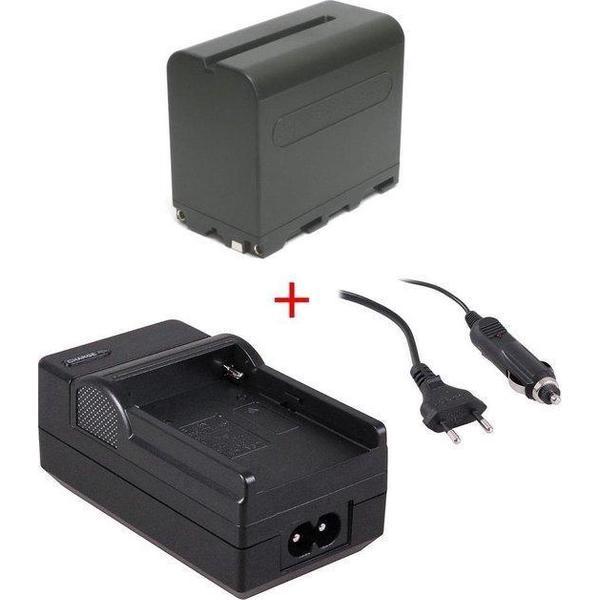 Accu-shop.nl Huismerk Accu NP-F970 + accu-lader voor LED-lampen en div. Sony videocamera's