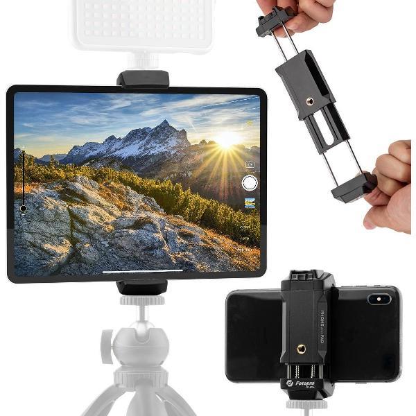 Fotopro Telefoon- & Tablethouder met Cold Shoe-mount ID-100+