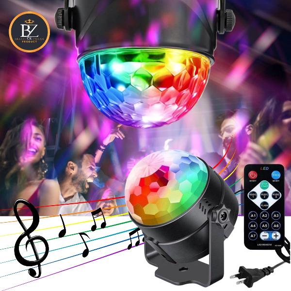 Brakel & Zwaan® Roterende LED Discolamp met Afstandsbediening - discolamp - Feestverlichting - Discobal - LED lampDisco licht - Discoverlichting