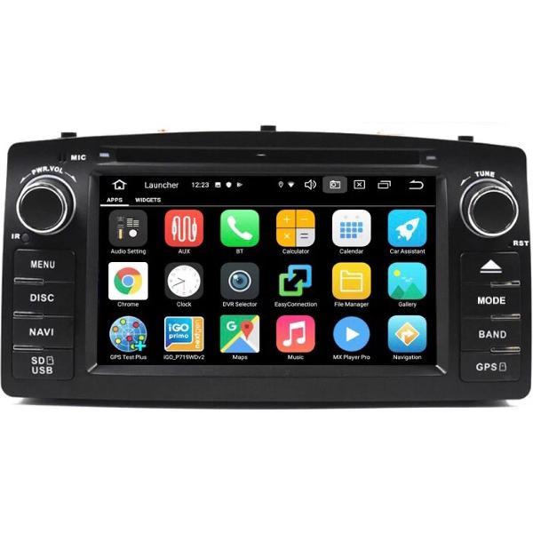 CarPlay Toyota Corolla 2002-2007 Android 10 navigatie en multimediasysteem autoradio Bluetooth USB 4G simkaart WiFi Sd Kaart DVD Speler 2+32GB