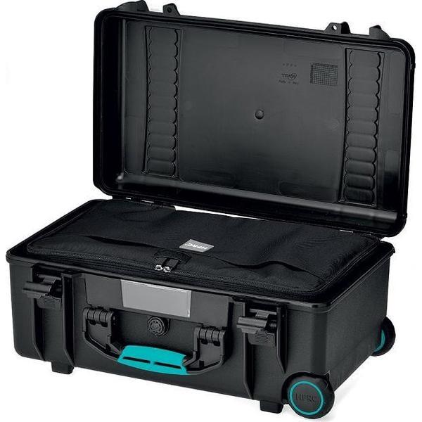 HPRC 2550W Koffer Met Wielen - Zwart/Blauw - Inclusief Interieurtas - Flightcase - Koffer