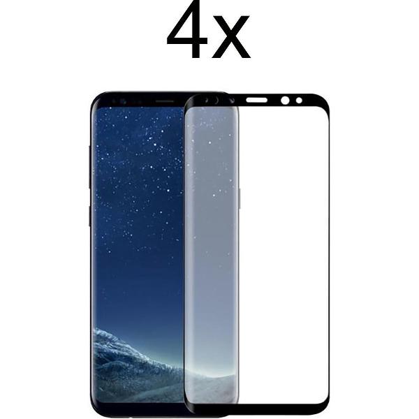 Samsung S8 Screenprotector - Beschermglas Samsung galaxy S8 Screen Protector Glas - Full cover - 4 stuks