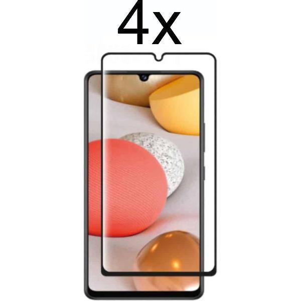 Samsung A42 Screenprotector - Beschermglas Samsung galaxy A42 Screen Protector Glas - Full cover - 4 stuks