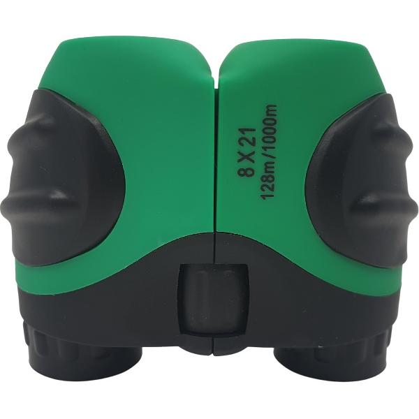 Verrekijker voor kinderen - Verrekijker vogelsspotten - Kinder verrekijker - By Rick - Groen - 8x21 - Hoge kwaliteit - Inclusief accessoires - Binoculars - Vergrootglas