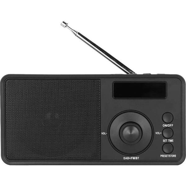 DAB / DAB + draagbare radio handheld stereo FM automatisch zoekkanaal Ingebouwde luidspreker / 4000 mAh batterij / FM / Bluetooth / AUX / hoofdtelefoonuitgang / wekker