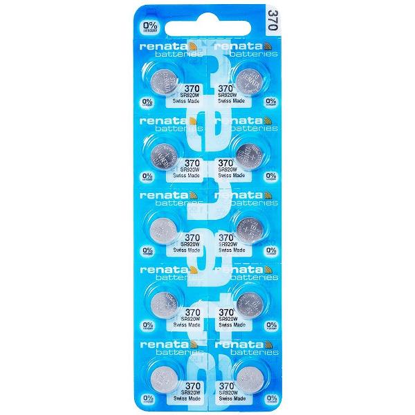 Horlogebatterijen Renata 370 (SR920W) - 1.55V 10 stuks