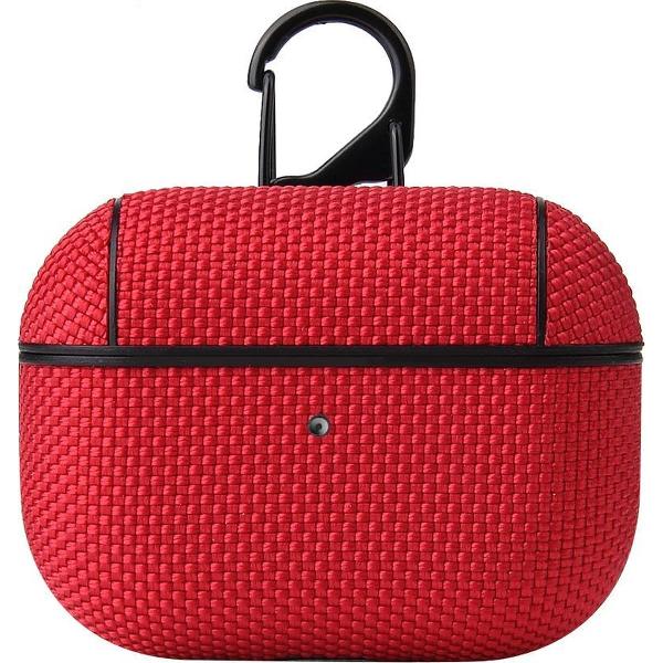 Airpods Pro Hoesje – Nylon Hard Case – Rood