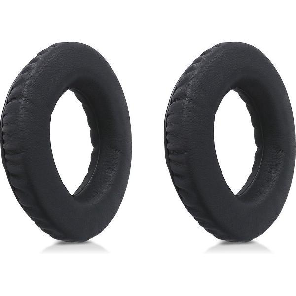 kwmobile 2x oorkussens voor Sennheiser PX360 / MM550-X / MM450-X koptelefoons - imitatieleer - voor over-ear-koptelefoon - zwart