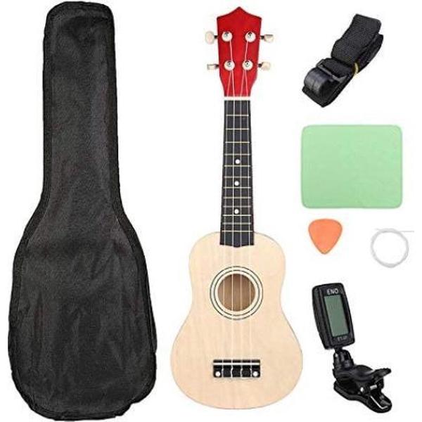 Ukeleleset 53 cm lindehout met tas