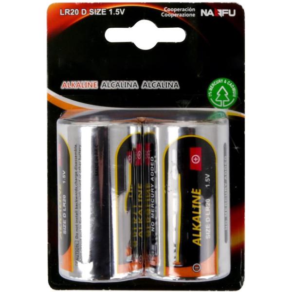 Batterij - Igna Xixu - LR20/D - 1.5V - Alkaline Batterijen - 2 Stuks