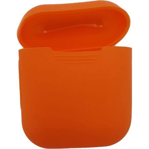 Airpod Case – Airpod Hoesje – Voor Airpods 1&2 - Silicone Oranje – oDaani