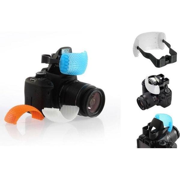 Pop Up Flash Diffuser flits flitsvoet Canon Nikon enz.