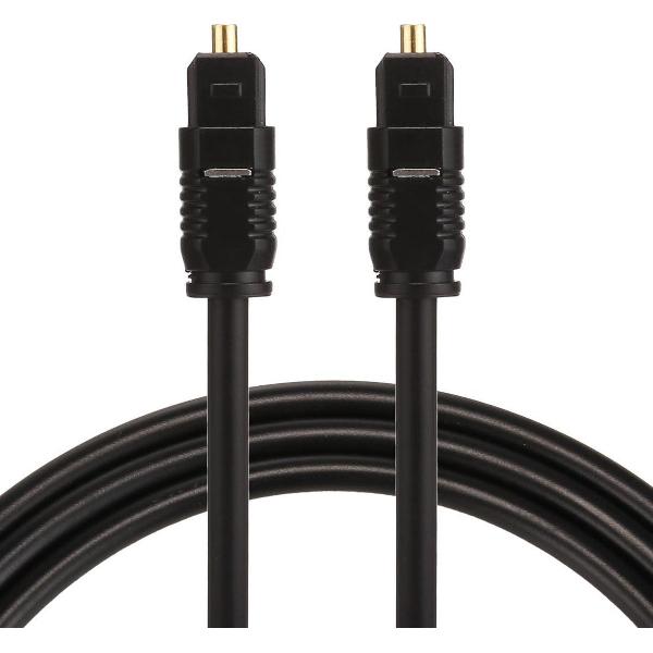 By Qubix Toslink kabel - 1 meter - zwart - optical cable audio - audio male to male - PVC edition - Optische kabel van hoge kwaliteit!