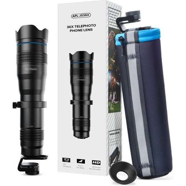 DrPhone APEX28 - Smartphone Zoom Lens – 28x inzoomen – HD – Professioneel gebruik – Zwart