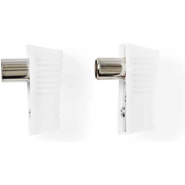 Nedis Coax IEC schroef connectoren set - plastic / haaks