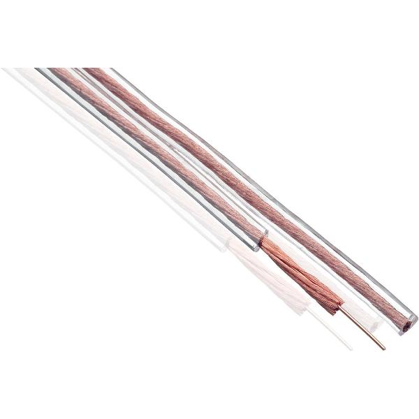 Profigold High Performance BassFlex OFC luidspreker kabel - 2x 2,50mm² / transparant - 100 meter