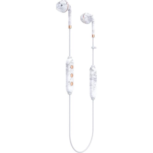 Happy Plugs Wireless II Draadloze In-Ear Bluetooth Headset Wit Marmer