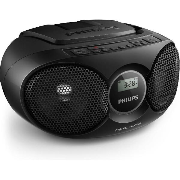 Philips AZ215B - Radio/CD-speler - Zwart