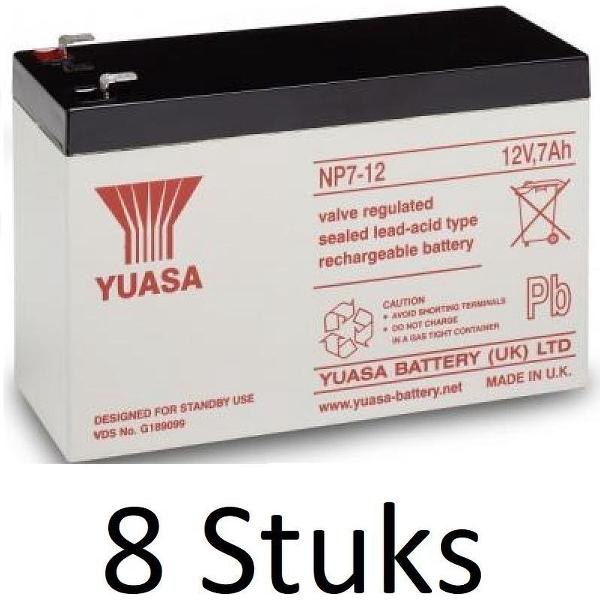 8 Stuks Yuasa lead-acid Batterij NP7-12