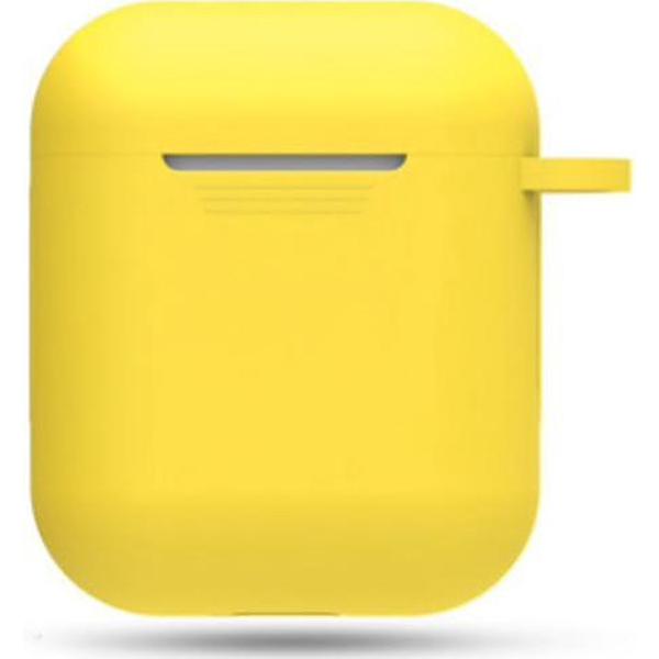 Hidzo hoes voor Apple's Airpods - Siliconen - Geel