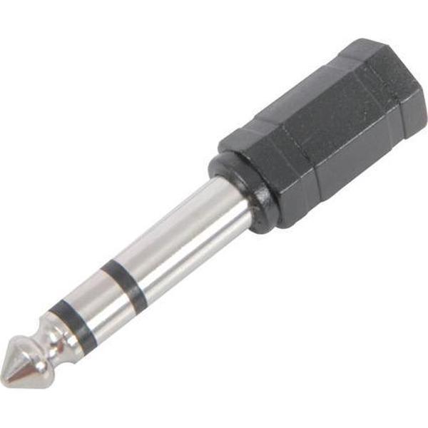 Verloop: 6.3mm stereo jackplug - 3.5mm stereo jackplug
