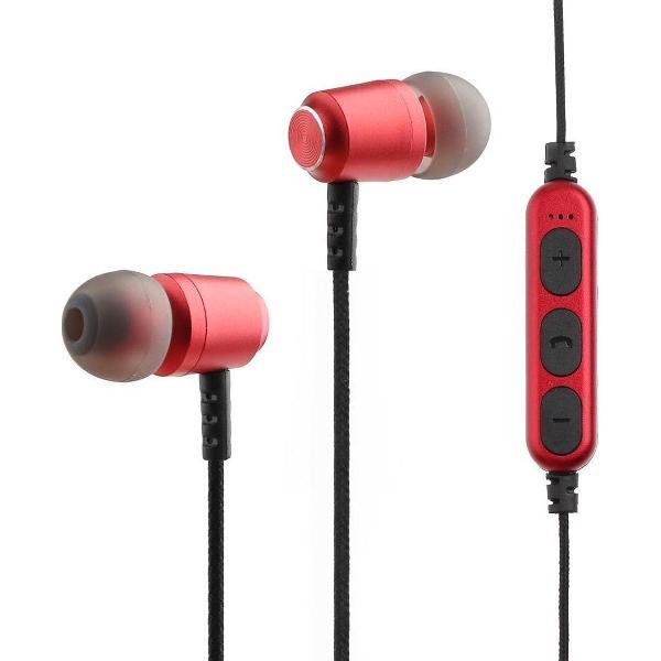 Bluetooth in-ear draadloze sport oordopjes iPhone / Samsung / Huawei / bluetooth- in ear sport oortjes - MS-T15 rood