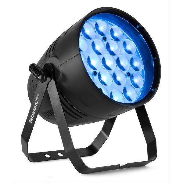 LED PAR spot - BeamZ BAC550Z aluminium LED PAR spot met 19x 15W LED's en gemotoriseerde zoom - Zwart
