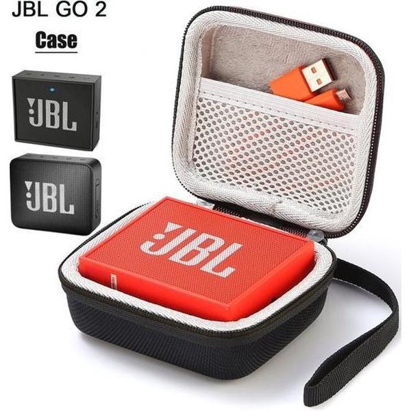 Hard Cover Opberghoes Voor JBL Go 1/2 - Beschermhoes Travel Case Hoes Zwart | Gratis Verzending