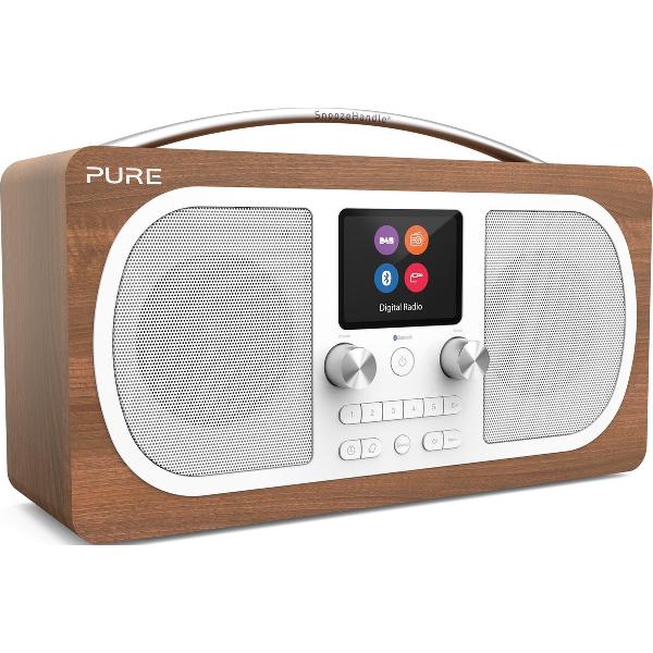 Pure Evoke H6 Prestige - Walnoot - DHB+ FM radio - draagbaar