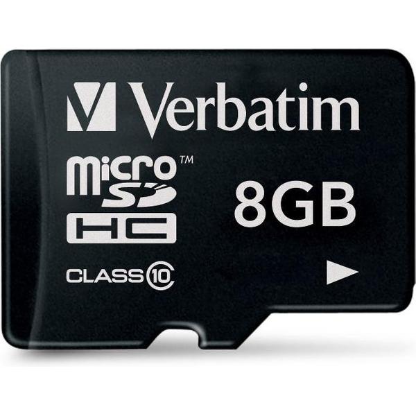 Verbatim Premium flashgeheugen 8 GB MicroSDHC Klasse 10