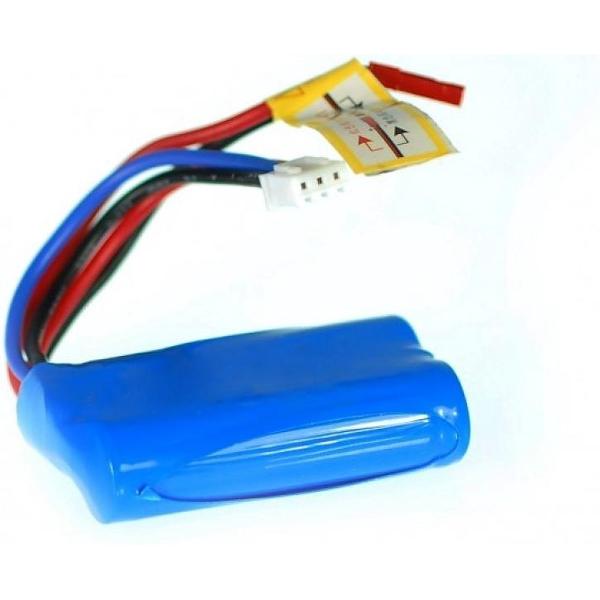 Accu 7.4V 850 mAh Blauw met Rode Plug