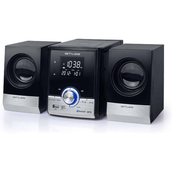 Muse M-38 BT - Mini hifi-systeem met CD,USB & bluetooth - zwart
