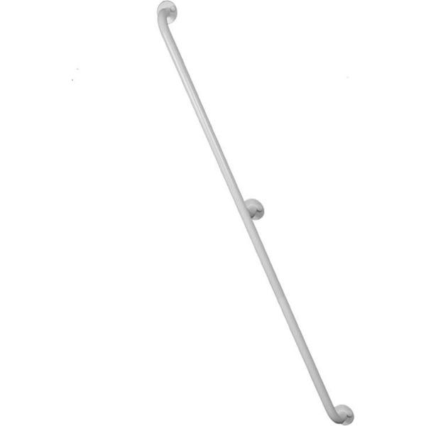 Badkamer-toilet handgreep 150 tot 220 cm staal wit