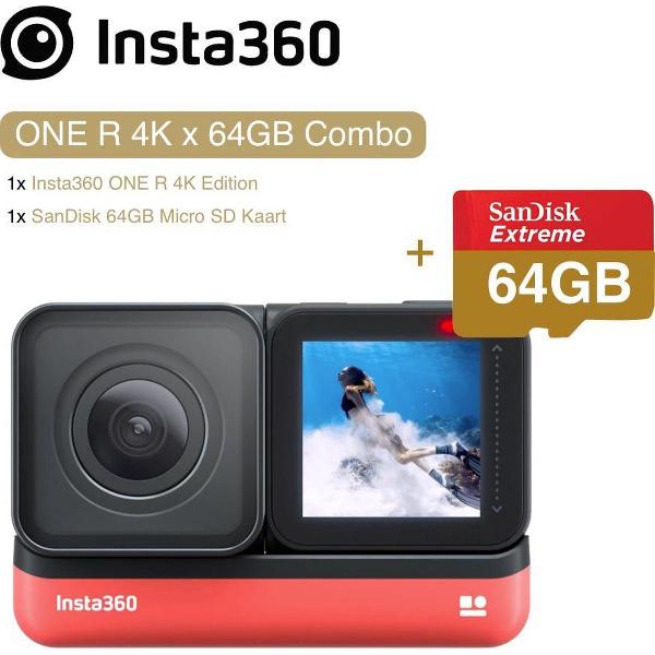 Insta360 ONE R 4K met 64GB microSD starterset