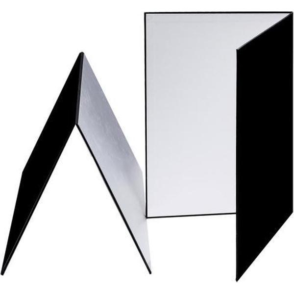 3-in-1 reflecterend bord wit + zwart + zilver A3 kartonnen opvouwbare lichtverspreiderbord