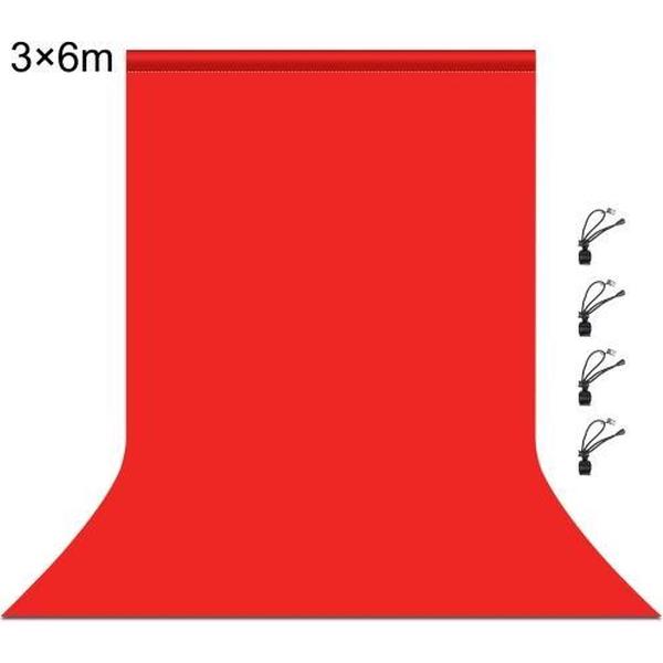 PULUZ 3m x 6m Fotografie Achtergrond 120g Dikte Fotostudio Achtergrond Doek Achtergrond (Rood)