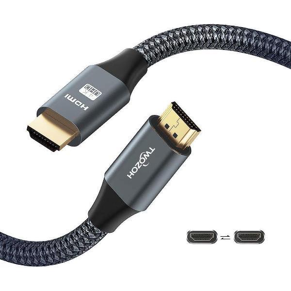 hdmi kabel 10 meter - ZINAPS 4K HDMI-kabel 15ft / 10M, Twozoh High Speed ​​18Gbps HDMI 2,0 Kabel, gevlochten kabel HDMI-kabel Compatibel met PS5, PS3, PS4, PC, projector, HDTV, Xbox