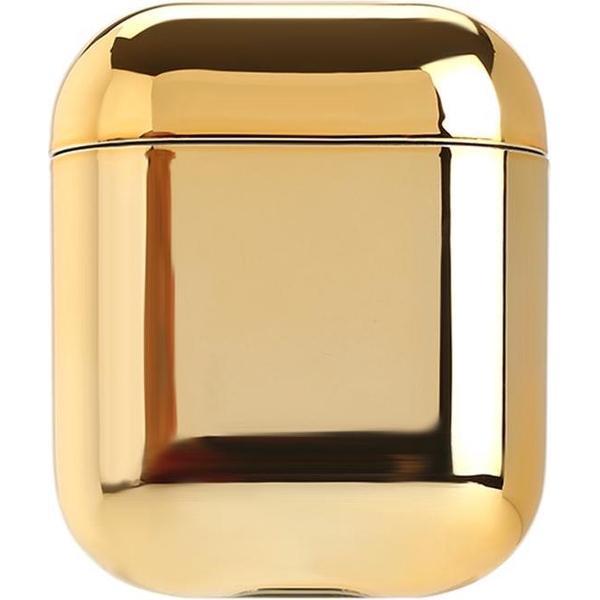 AirPods hoesje van By Qubix - AirPod 1/2 hoesje Electro series - hard case - Goud - Schokbestendig