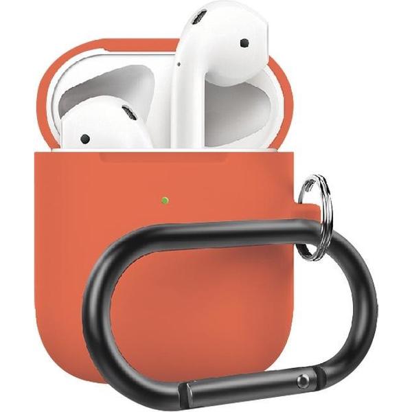 By Qubix - AirPods 1/2 hoesje siliconen chargebox Series - soft case - perzik - UV bescherming - AirPods hoesjes