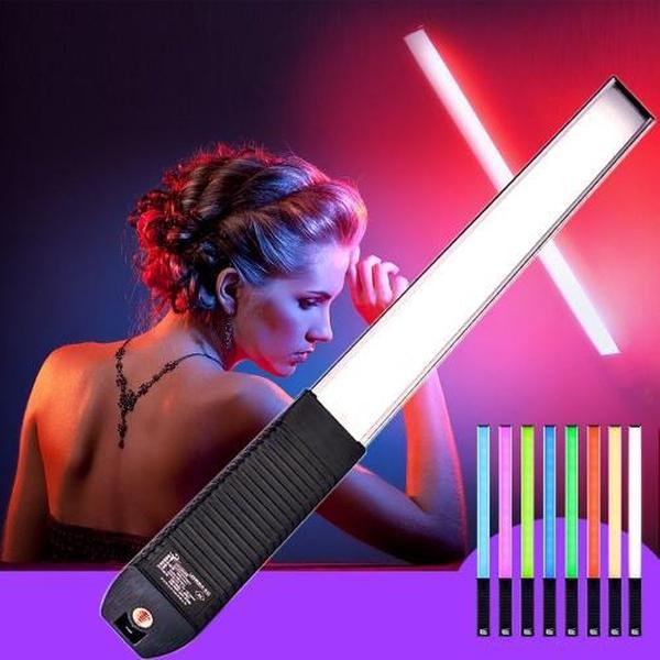 LUXCeO Q508A 8 Kleuren Foto LED Stick Video Licht Waterdicht Handheld LED Invullicht Flash Verlichting Lamp met Afstandsbediening