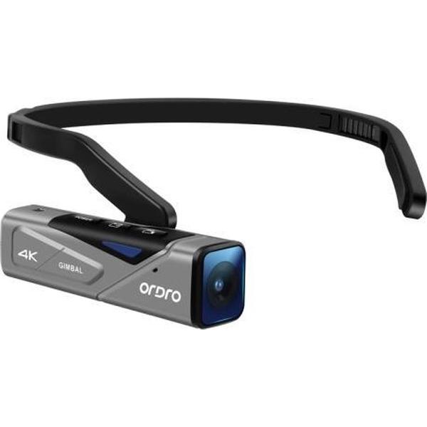 ORDRO EP7 4K op het hoofd gemonteerde autofocus Live video Slimme sportcamera, stijl: zonder afstandsbediening (zilver zwart)