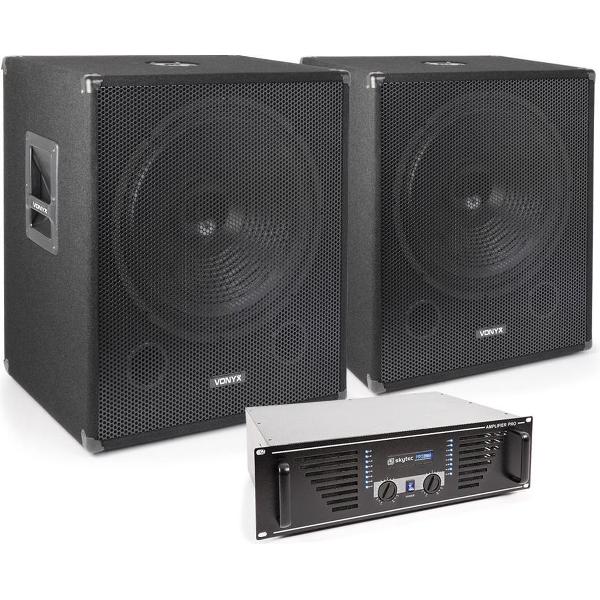 Complete 2000W Subwoofer Set met Versterker en Bass Luidsprekers